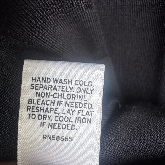 Sejour Black Black Button Down V-Neck 2X Top - Picture 6 of 6